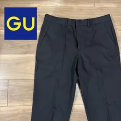 GU テーパードトラウザー　ブラック　M