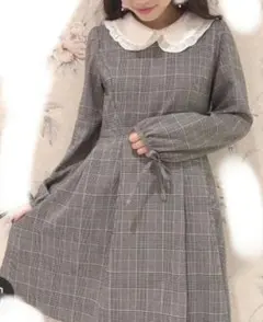 evelyn エブリン　チェック柄ワンピース　チェックワンピース