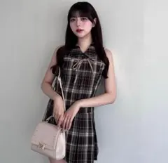 OLIVE des OLIVE ノースリーブシャツミニワンピース