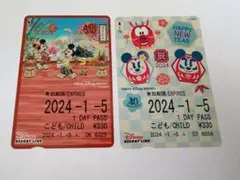 【希少】リゾラ フリーきっぷ 2012年・2013年 正月 超希少・使用済】リゾラ フリーきっぷ 2013 正月 巳年 カー ディズニー
