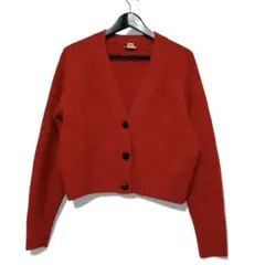 美品 エルメス Hロゴモチーフ カーディガン 22aw セリエボタン レッド系のサムネイル