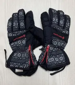 新品North Peak雪の結晶柄スキーグローブ140cm 中綿入り裏起毛あり