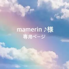 mamerin ♪様 専用