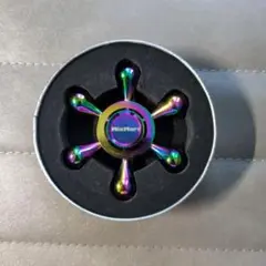 ハンドスピナー　水道　虹色　レインボー　ケース付き　本体美品　MixMart