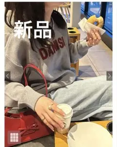 ◎オマケ付き◎GRL オーバーサイズロゴ刺繍ニットトップス[dh1295]