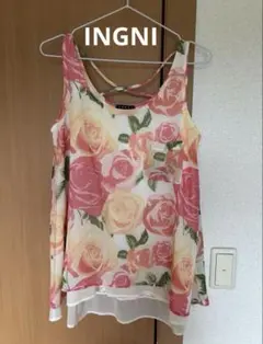 INGNI ノースリーブ 花柄 フラワー トップスのサムネイル