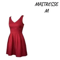 MAITRESSE赤 M ノースリーブワンピース，ナイトドレス，パーティ定価以下