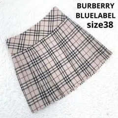 バーバリーブルーレーベル ノバチェック柄 プリーツミニスカート 安室奈美恵