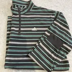 adidas ハーフジップ シャツ 長袖
