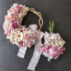 造花フラワーリース まほろばの風に12 W38cm前後リーフ先端迄 - メルカリ