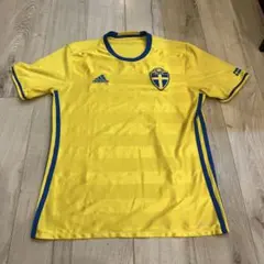 adidasアディダス サッカースウェーデン代表ユニフォーム ユーロ2016 L