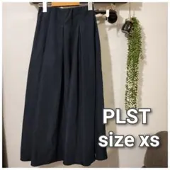 プラステ　タックボリュームフレアスカート　タフタスカート