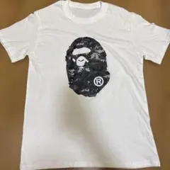 A BATHING APE Tシャツ カモフラ ロゴ
