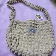 ポップコーン生地⭐︎トムとジェリー 　ベージュ ショルダーバッグ