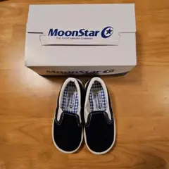 MOONSTAR　ムーンスター　チロリアン　スリッポン　ネイビー　14.0cm