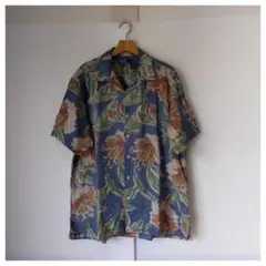 90s Polo by Ralph Lauren コットン リネン アロハシャツ