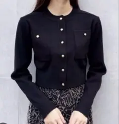 ココディール　コンパクトポケットニットカーディガン