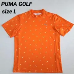 PUMA GOLF メンズ ゴルフ モックネック オレンジカラー size L