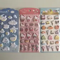 サンリオ マシュマロステッカー 3枚 シナモン キティ サンリオキャラクターズ