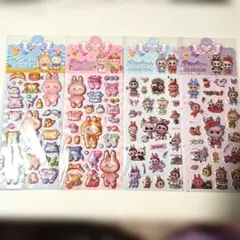 ラブブ立体プクプクシール着せ替えシールセット