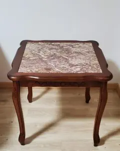 アンティーク 大理石 サイドテーブル