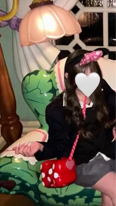 ディズニー　ミニーちゃん　リボン　ポップコーンバケット