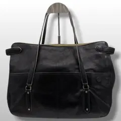 美品　agnes b アニエスベー　ショルダーバッグ　黒　ブラック　レザー