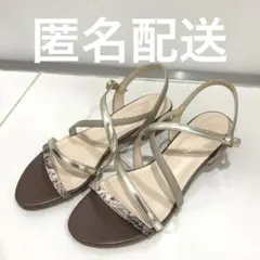 DIANA パイソンストラップサンダル　ローヒール　ダイアナのサムネイル