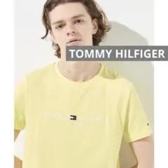 TOMMY HILFIGER 　ベーシックロゴTシャツ　黄色　イエロー　半袖