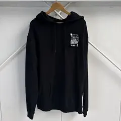 RAF SIMONS × FRED PERRY パッチデザイン　パーカー 黒のサムネイル