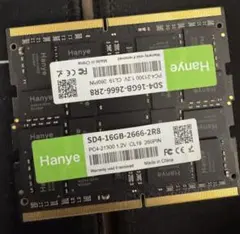 P*t様 動作確認済1 Hanye 32GB（16GB×2枚）DDR4-2666 - メルカリ