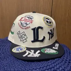 西武ライオンズ NEWERA 刺繍 ロゴキャップ