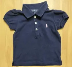 ラルフローレン ポロシャツ ネイビー ピンクロゴ 12M 80cm
