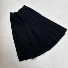 【23区 ニジュウサンク】ブラック スカート プリーツ お洒落 サイズ32 S
