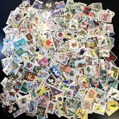 外国切手　使用済み切手　花植物動物切手等　いろいろおまとめ