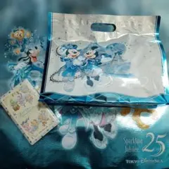 東京ディズニーシー 25周年 カチューシャ ショッピングバックL