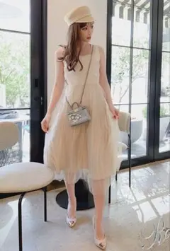 Rady♡ ベージュ ノースリーブ ワンピース 新品　M