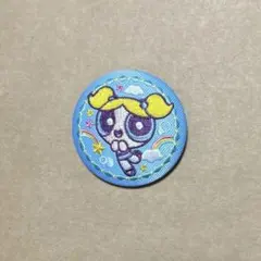 パワーパフガールズ 刺繍缶バッジ　バブルス①