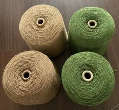 高級ウール100%【376 紡毛2色セット】約3.0kg