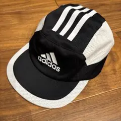 adidas メッシュキャップ ブラック/ホワイト サッカー 帽子　子供