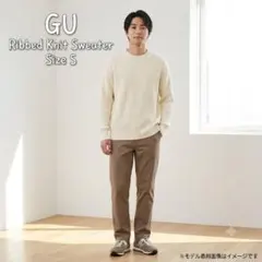 GU ジーユー 畦編み ローゲージ ニット セーター S コットン