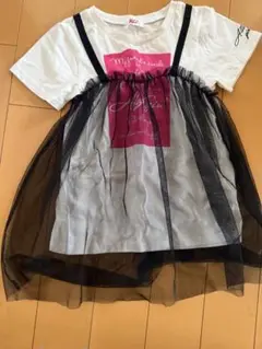 ALGY チュール付きTシャツ　140cm