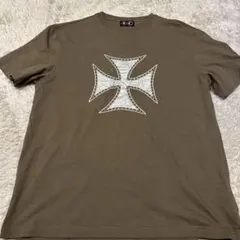 THUG CLUB 半袖 Tシャツ メンズ サイズ2 アイアンクロス スタッズ 