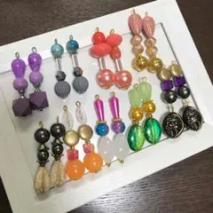 ハンドメイド ピアス 9点セット まとめ売り 超特価♡ [☆77]