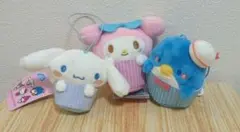 サンリオ ちらっとカップ マスコット ぬいぐるみ　マイメロ　シナモロール