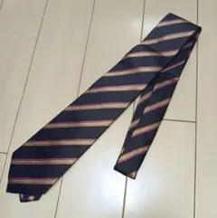 新品同様 Tad-Pole シルク100% ネクタイ ストライプ ブラウン☆