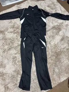 Nike ストライプジャージ上下セット XL フットボール