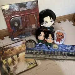 進撃の巨人 ぬいぐるみ・マスコットセット　リヴァイ