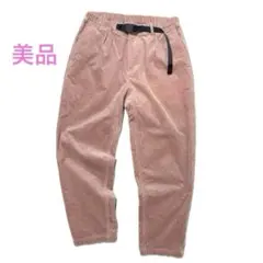 グラミチ ナノユニバース別注 コーデュロイパンツ プリーツストレッチ ピンク S