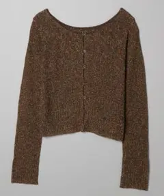 JEANASIS 7Gノットヤーンショートカーディガン